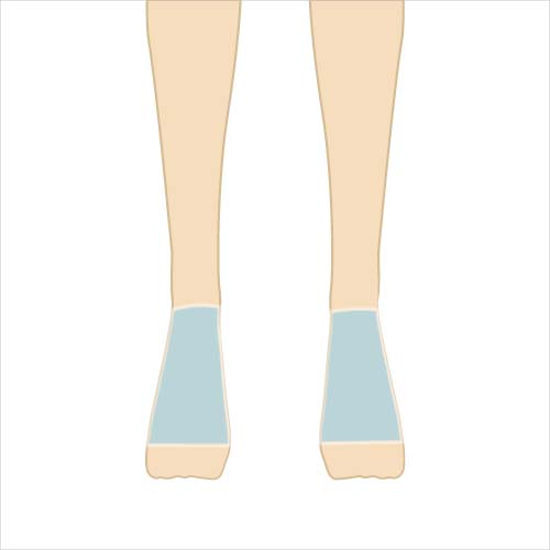 男性脱毛　足甲